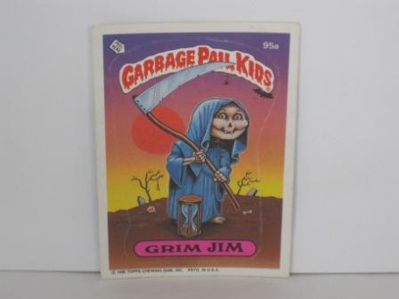 095a Grim JIM [Copyright] 1986 Topps Garbage Pail Kids Card